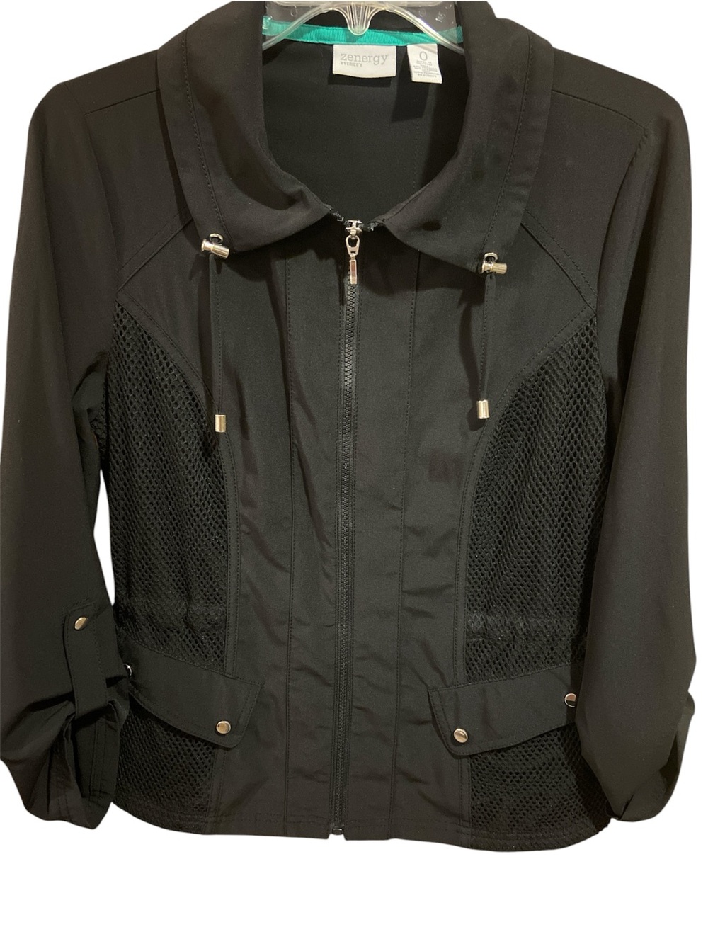 Zenergy by Chicos Size 0 Black Jacket